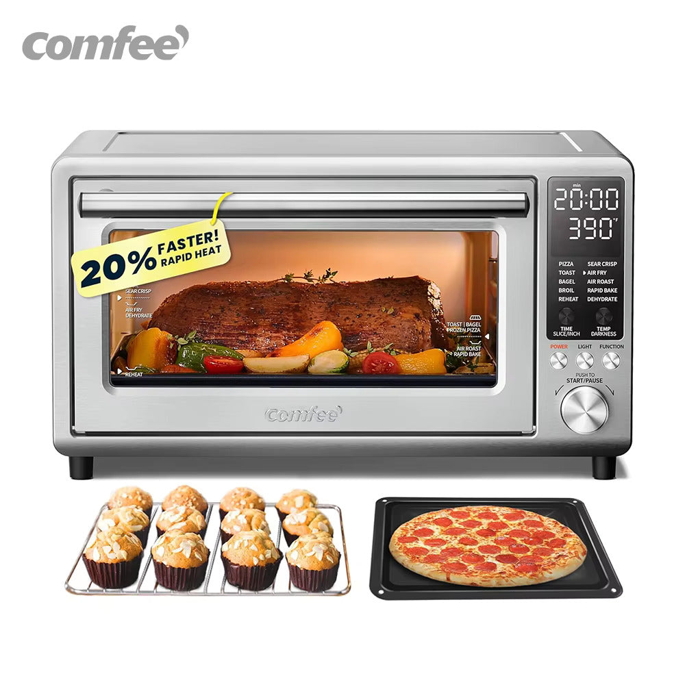FLASHWAVE™ Ultra-Rapid Heat Technology Toaster Oven Air Fryer - Bake, Broil, Roast, and More!