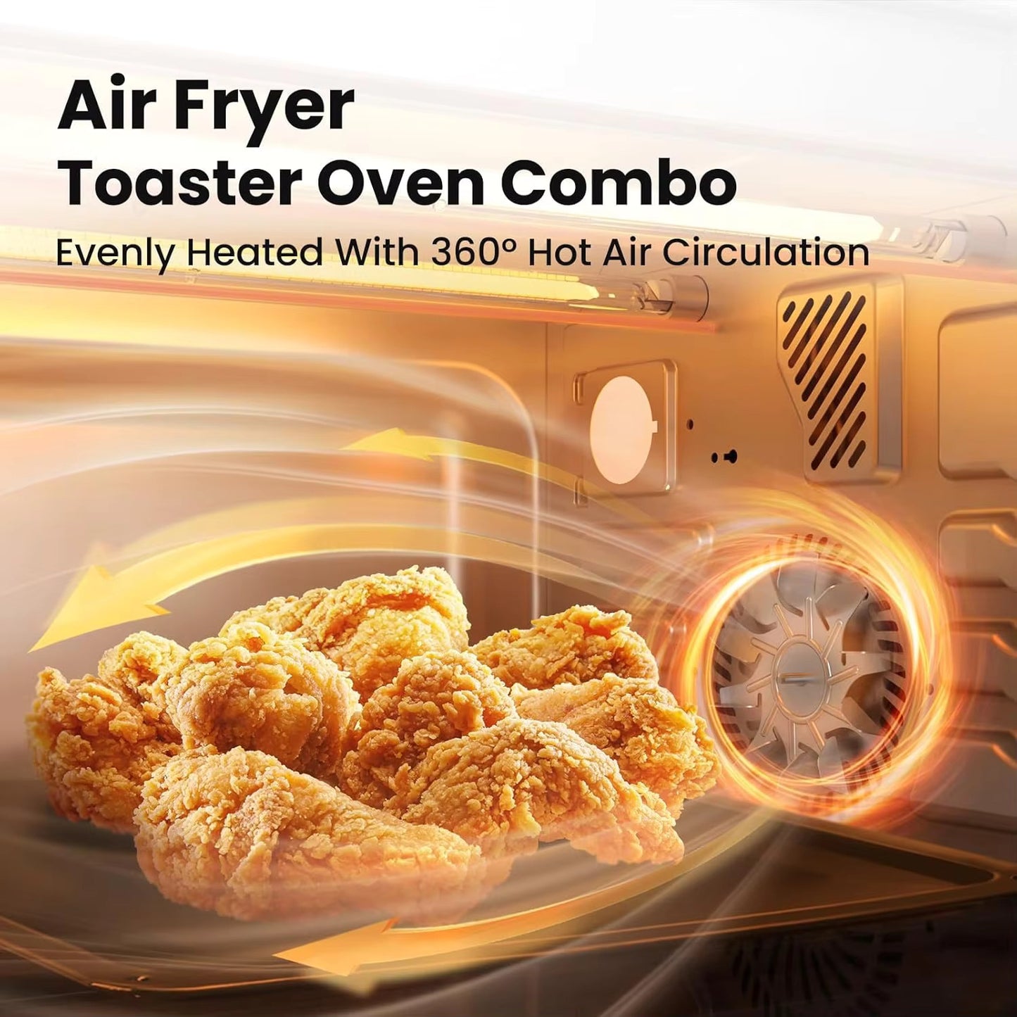 FLASHWAVE™ Ultra-Rapid Heat Technology Toaster Oven Air Fryer - Bake, Broil, Roast, and More!
