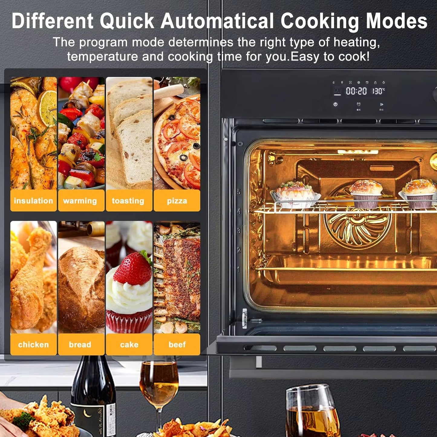 Compact 24" Touch Screen Convection Oven - 2.5 Cu. Ft.