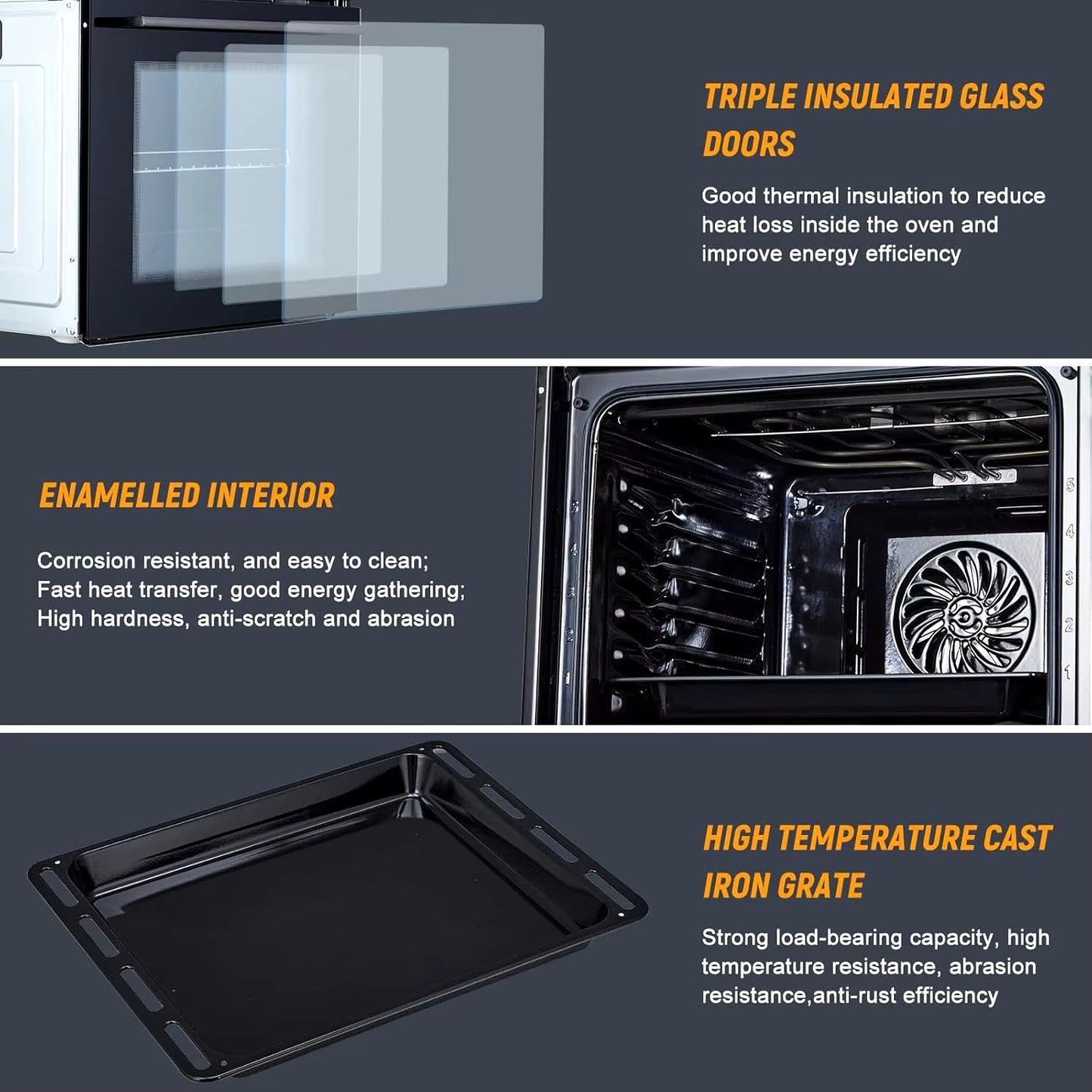 Compact 24" Touch Screen Convection Oven - 2.5 Cu. Ft.