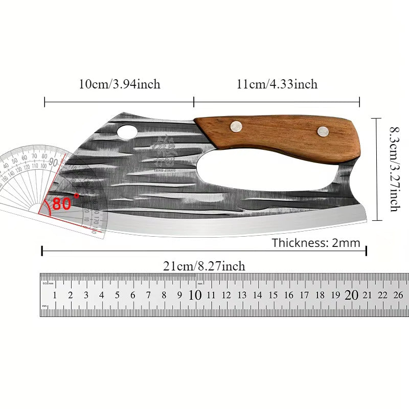 Meat Cleaver Knife Stainless Steel Sharp Slicing Knife for All Kinds of Meat Household Labor Saving Kitchen Knife