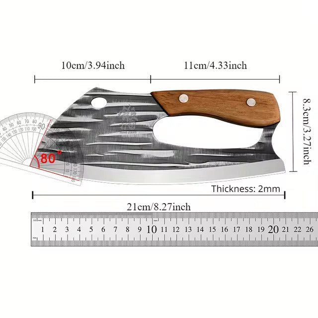 Meat Cleaver Knife Stainless Steel Sharp Slicing Knife for All Kinds of Meat Household Labor Saving Kitchen Knife